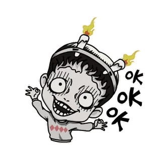🧟‍♀ 324868ed ok ok окей, ок, одобрение, монстр, счастливый telegram sticker