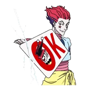 🟢 5fd69b3f Hisoka Hunter x Hunter OK Anime, Hisoka, Hunter x Hunter, Ok, Hình dán telegram sticker