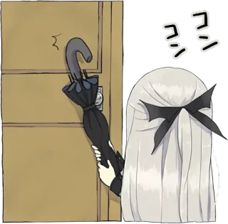 A little girl Sticker (Vampire) :: @line_stickers telegram stickers