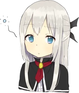 😯 a5031509 Anime, Dziewczyna, Słodkie, Ilustracja, Postać telegram sticker