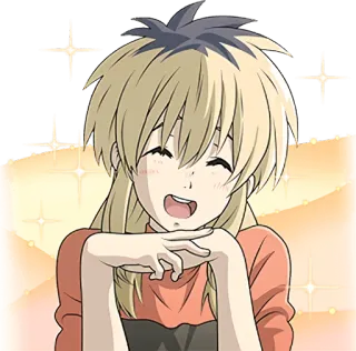 😄 9783d951 アニメ, 漫画, キャラクター, 笑顔, ポートレート telegram sticker