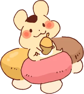 Autumn of wachawacha Animal :: @line_stickers telegram stickers