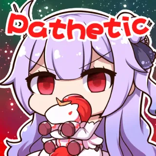 😒 d71c2ff7 Pathetic anime, patético, desenho animado, adesivo, fofo telegram sticker