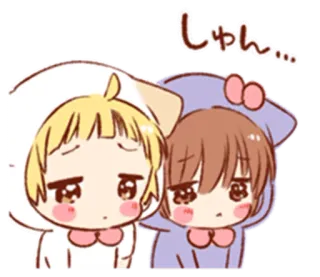 😔 db83e71c しゅん… อนิเมะ, เศร้า, คาวาอิ, น่ารัก, จิบิ telegram sticker