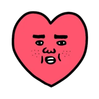 😊 056d817d 하트, 얼굴, 만화, 이모티콘, 사랑 whatsapp sticker