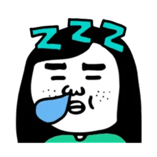 😊 dbc60403 ZZZ 자는, 피곤한, zzz, 만화, 졸린, 지친 whatsapp sticker