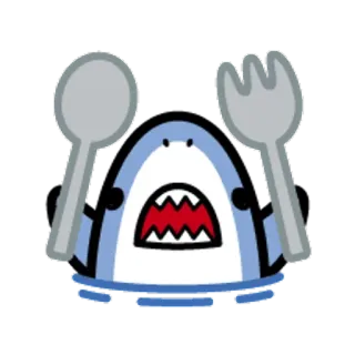 Small shark cute Emoji  @SeanChannel whatsapp stickers