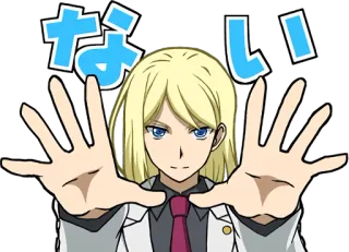 🙌 ae177d82 ない Anime, Personaje, Manos, Expresión telegram sticker