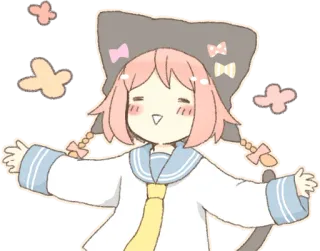 😚 68835a5c อนิเมะ, คาวาอิ, น่ารัก, การ์ตูน, มีความสุข, จิบิ telegram sticker