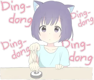 CatGirl Sticker ENG :: @line_stickers telegram stickers