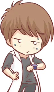 😩 0f6f8afb anime, manga, waiting, late, nervous, worried, character telegram sticker