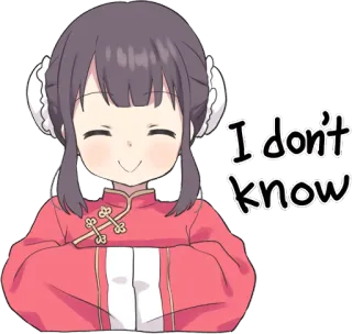 👐 8561648b I don't know Anime, Chica, Chibi, No sé, Lindo telegram sticker