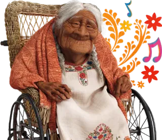 😇 024beb9d Mama Coco Coco Coco, Mamã Coco, Disney, Pixar, idosa, avó, Dia de los Muertos telegram sticker