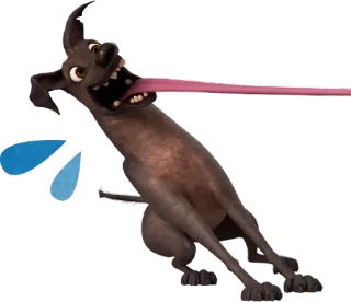 😱 a1796514 Dante Coco cachorro, desenho animado, Coco, Dante, Disney, Pixar, animal, língua telegram sticker