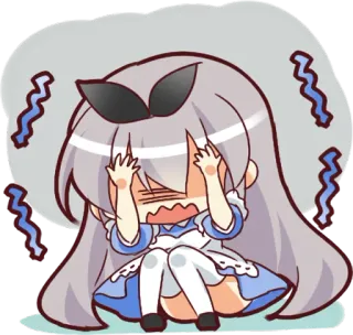 😱 06fb05ff Anime, Chibi, Distressed, Cartoon, Kawaii telegram sticker