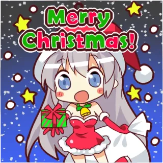 🎄 a8651c17 Merry Christmas! kerst, vrolijk kerstfeest, cartoon, viering, cadeau, vakantie telegram sticker