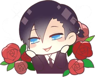 😍 269caf31 动漫, 漫画, 玫瑰, 可爱, 卡哇伊 telegram sticker