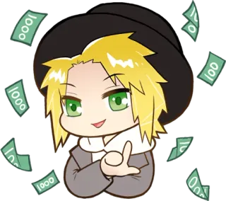 Dandelion and Nameless :: @line_stickers telegram stickers