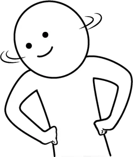 ❌ c380c90e человечек, мультфильм, белый, рисунок, простой telegram sticker