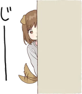 Dog girls sticker :: @line_stickers whatsapp stickers