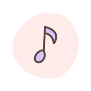 💓 75d42355 música, nota, nota musical, som, melodia, canção, entretenimento, adesivo telegram sticker