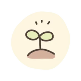 💓 cf5d07c1 planta, broto, plântula, fofo, kawaii, natureza, emoji telegram sticker