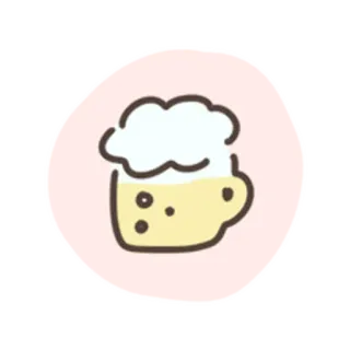 💓 f8fef2bf cerveja, bebida, álcool, bebida, caneca, espuma, desenho animado, kawaii telegram sticker