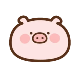 ⭐️ ea2a6d36 heo, động vật, dễ thương, nhãn dán telegram sticker