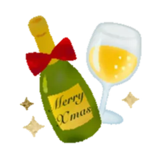🎄 16b584c9 Merry Xmas Natale, Buon Natale, Vino, Festa, Vacanza, Inverno whatsapp sticker