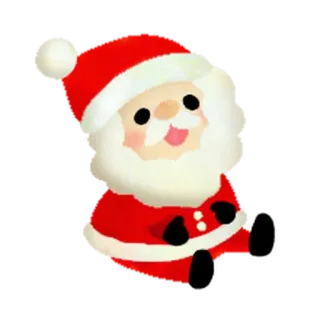 🎄 3a109ce7 Santa Claus Babbo Natale, Natale, Vacanza, Carino, Cartone animato whatsapp sticker