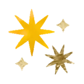 🎄 62944c97 stella, oro, giallo, lucido, ornamento, decorazione whatsapp sticker