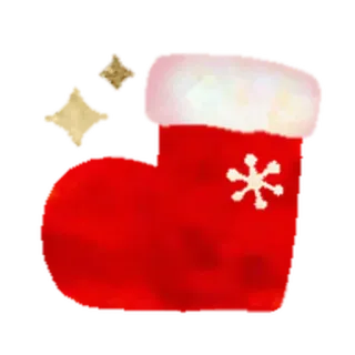 🎄 b077eef3 natale, calza, stella, vacanze, decorazione whatsapp sticker