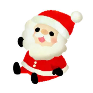 🎄 d221cc80 Santa Claus Natale, Babbo Natale, vacanze, festivo, carino, cartone animato whatsapp sticker