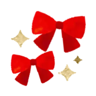 🎄 f574348a fiocco, natale, nastro, vacanza, decorazione, regalo whatsapp sticker