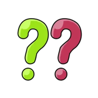 🏕 4fca75ac punto interrogativo, simbolo, confusione, domanda, incertezza telegram sticker