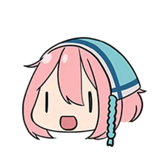 🏕 909ec9eb Nadeshiko Kagamihara Yuru Camp Anime, Carino, Ragazza, Cartone animato, Nadeshiko Kagamihara, Yuru Camp, Sticker telegram sticker