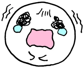 😭 ba527fe1 menangis, sedih, emoji, ekspresi, tertekan, kesal whatsapp sticker