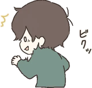 😨 037dd462 ビック 卡通, 动漫, 可爱, 男孩, 插画 telegram sticker