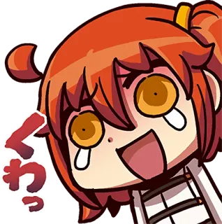 😭 71479989 くわっ Anime, Manga, Bersemangat, Imut, Perempuan telegram sticker