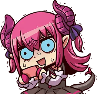 🤤 804280c3 Anime, Iblis, Lucu, Gadis, Chibi telegram sticker