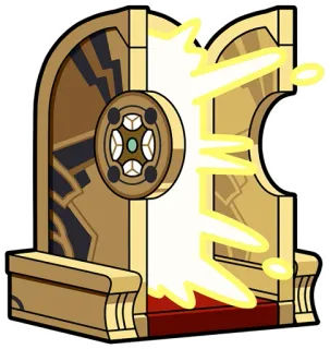 ✨ 8802a914 trône, or, chaise, meuble, siège, royauté whatsapp sticker