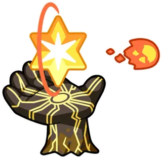 ✋ cff6ae8f main, étoile, énergie, lumineux, dessin animé, magie, pouvoir whatsapp sticker