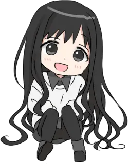 😃 83a698da Anime, Chibi, Chica, Lindo, Manga, Kawaii whatsapp sticker