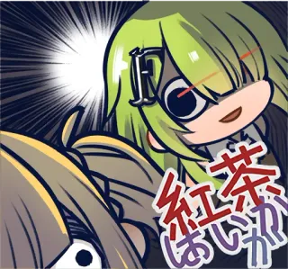 😈 af8e59d6 紅茶はいかが 애니메이션, 만화, 만화영화, 소녀, 귀여운 telegram sticker