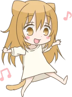 🎵 cac9d3b0 Anime, Catgirl, Chibi, Música, Baile, Lindo, Kawaii telegram sticker