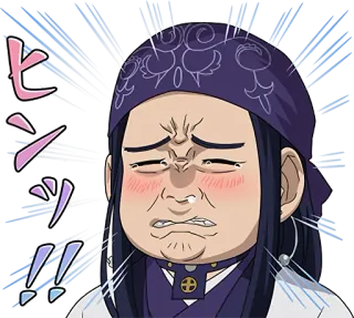 GOLDEN KAMUY :: @line_stickers whatsapp stickers