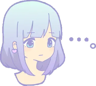 😶 020908f9 owo Anime, Imut, Gadis, Stiker, Owo, Pastel telegram sticker