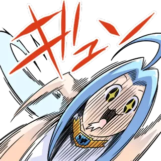 🤩 41ebb523 キャー аниме, манга, восклицание, мультфильм, в шоке telegram sticker