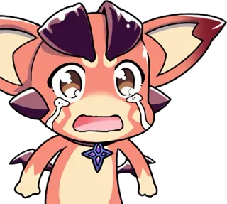 😰 9ebdbe84 Мультфильм, Плачущий, Аниме, Каваий, Грустный, Выражение telegram sticker