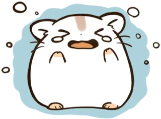 😭 2c58d855 ハムスター, 泣く, 悲しい, 動物, ステッカー whatsapp sticker